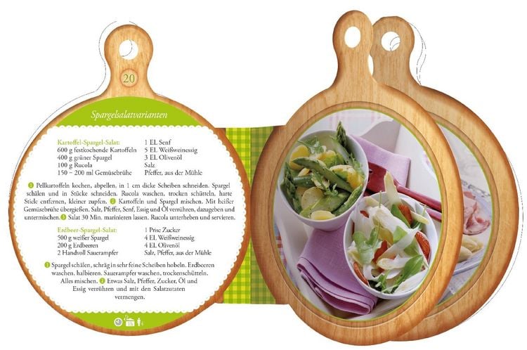 Produktbild: Rezeptbrettchen "Wundersch&ouml;ne Spargelzeit" Kochbuch