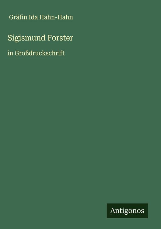 Produktbild: Sigismund Forster