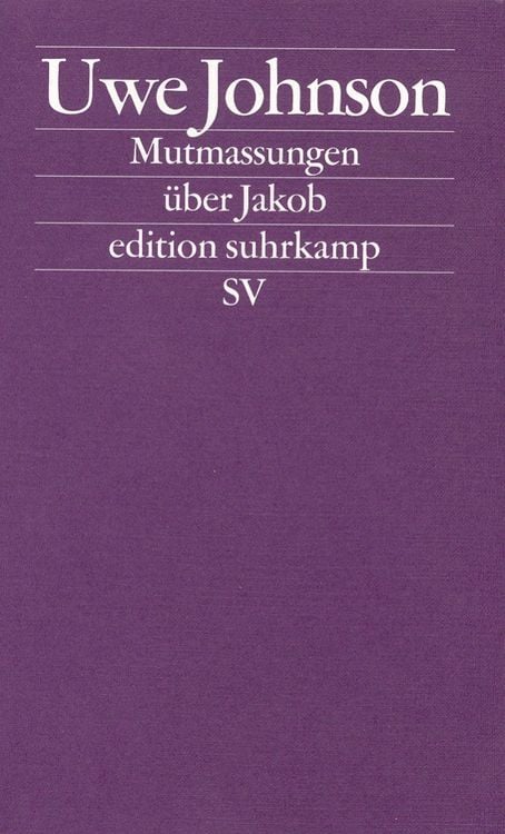 Produktbild: Mutmassungen &uuml;ber Jakob