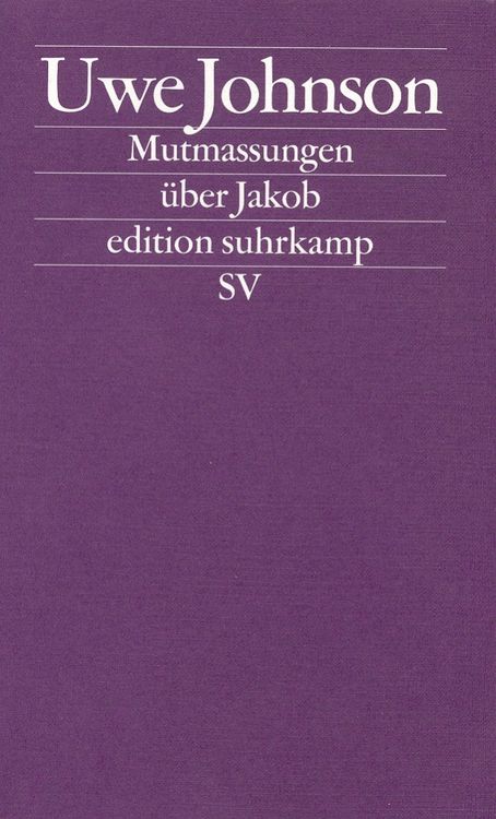 Produktbild: Mutmassungen &uuml;ber Jakob