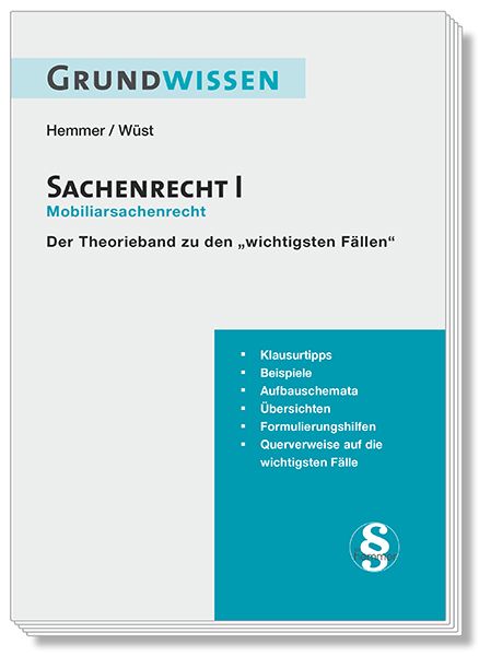 Produktbild: Grundwissen Sachenrecht I - Mobiliarsrecht