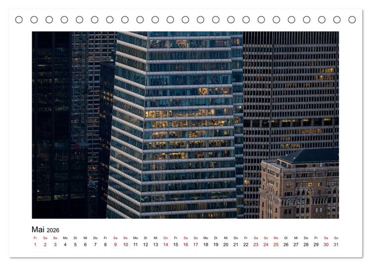 Produktbild: Fassadenpoesie &ndash; Muster & Strukturen aus New York (Tischkalender 2026 DIN A5 quer), CALVENDO Monatskalender