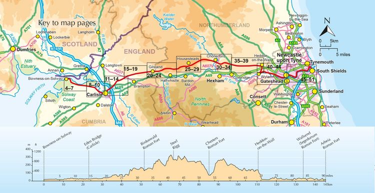 Produktbild: Hadrian's Wall Path Map Booklet