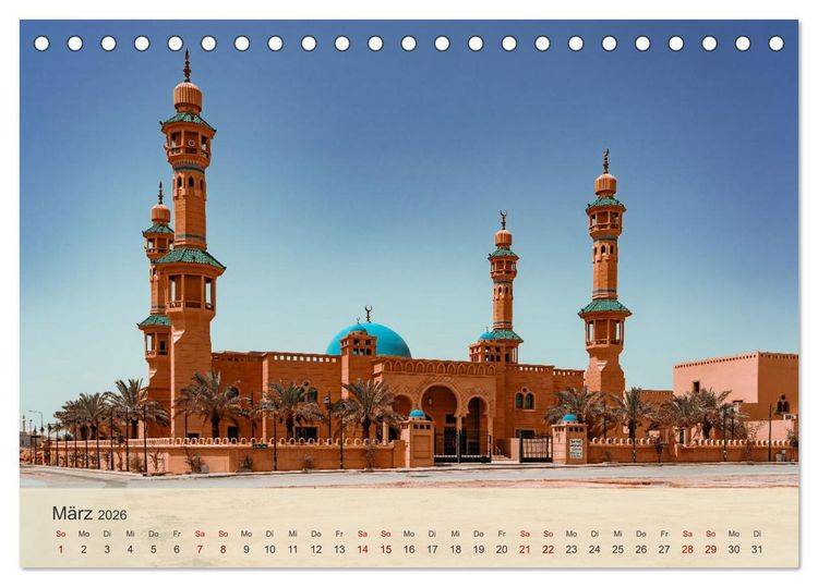 Produktbild: Saudi Arabien - K&ouml;nigreich der Faszinationen (Tischkalender 2026 DIN A5 quer), CALVENDO Monatskalender