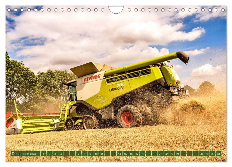 Produktbild: Landwirtschaft - Giganten im Kornfeld (Wandkalender 2026 DIN A4 quer), CALVENDO Monatskalender
