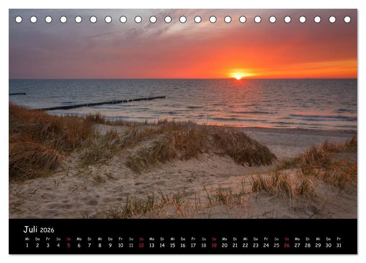 Produktbild: Ostseeregion Dar&szlig;-Zingst (Tischkalender 2026 DIN A5 quer), CALVENDO Monatskalender