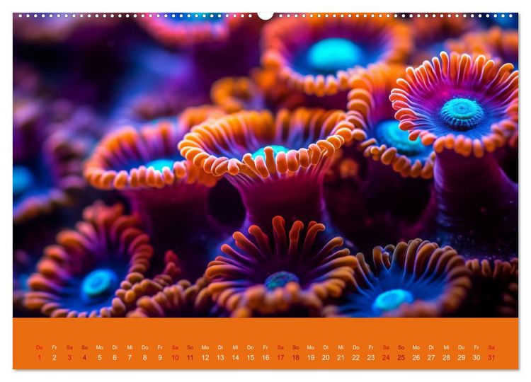 Produktbild: Farbenpracht im Ozean - Die Sch&ouml;nheit der Korallen (hochwertiger Premium Wandkalender 2026 DIN A2 quer), Kunstdruck in Hochglanz