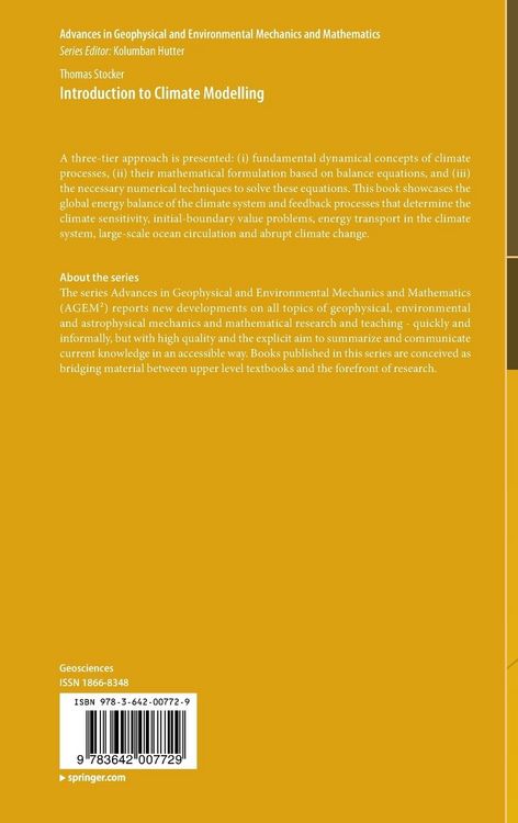 Produktbild: Introduction to Climate Modelling