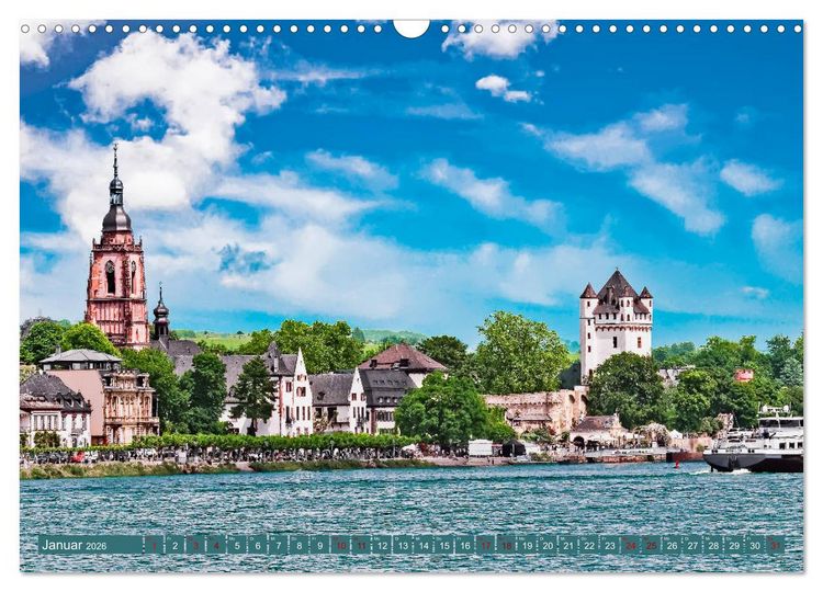 Produktbild: Eltville am Rhein - Wein, Sekt, Rosen (Wandkalender 2026 DIN A3 quer), CALVENDO Monatskalender