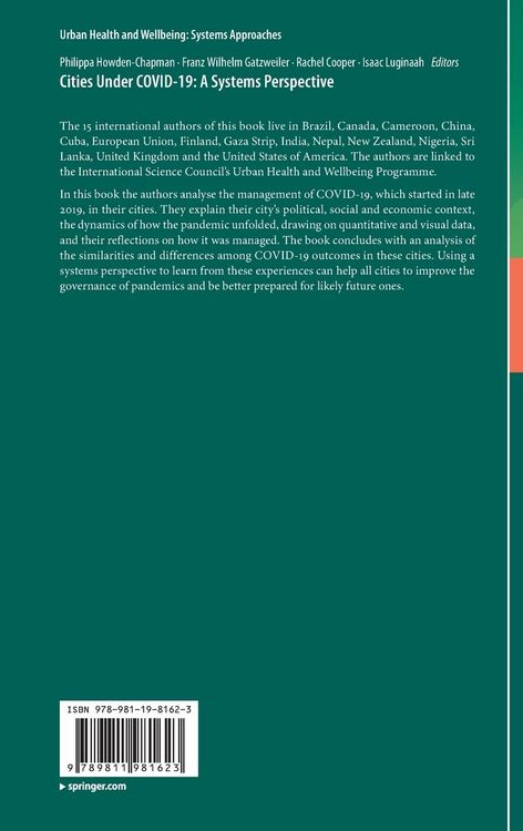 Produktbild: Cities Under COVID-19: A Systems Perspective