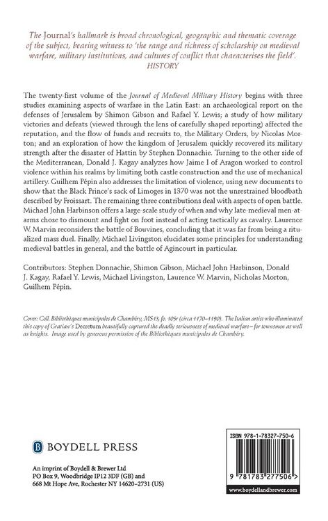 Produktbild: Journal of Medieval Military History