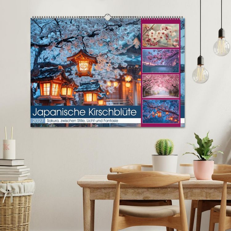 Produktbild: Japanische Kirschbl&uuml;te (Wandkalender 2027 DIN A2 quer), CALVENDO Monatskalender