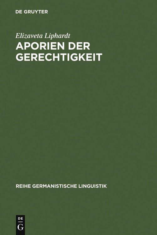 Produktbild: Aporien der Gerechtigkeit