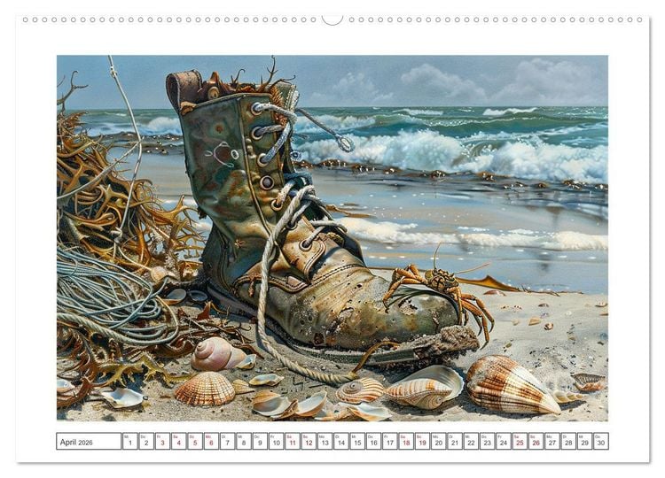 Produktbild: Strandgut (Wandkalender 2026 DIN A2 quer), CALVENDO Monatskalender