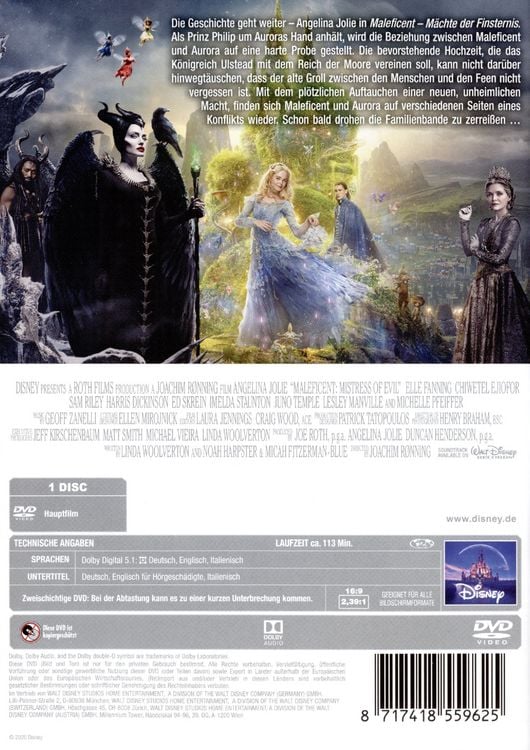Maleficent Mächte der Finsternis als DVD kaufen