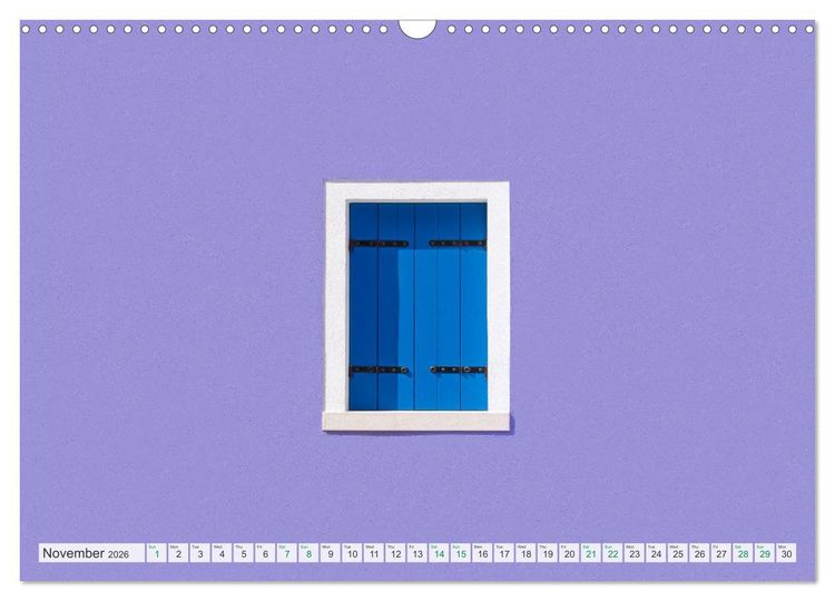 Produktbild: Burano and Minimalism (Wall Calendar 2026 DIN A3 landscape), CALVENDO 12 Month Wall Calendar