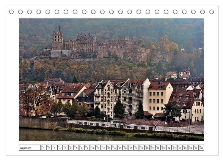 Produktbild: Heidelberg - Ansichtssache (Tischkalender 2026 DIN A5 quer), CALVENDO Monatskalender