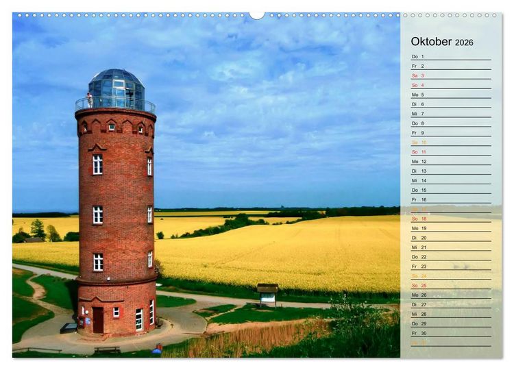 Produktbild: Leuchtt&uuml;rme - maritime Wegweiser in Deutschland (hochwertiger Premium Wandkalender 2026 DIN A2 quer), Kunstdruck in Hochglanz