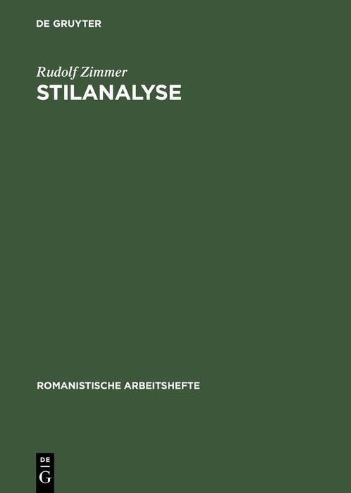 Produktbild: Stilanalyse