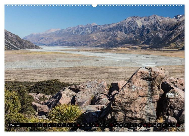 Produktbild: Neuseeland - Attraktiver S&uuml;den (Wandkalender 2026 DIN A2 quer), CALVENDO Monatskalender
