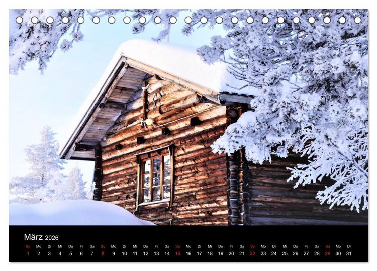 Produktbild: Wundersch&ouml;nes Finnland (Tischkalender 2026 DIN A5 quer), CALVENDO Monatskalender