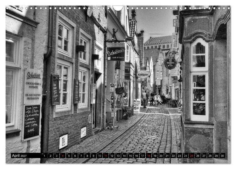 Produktbild: Historisches Bremen (Wandkalender 2027 DIN A3 quer), CALVENDO Monatskalender