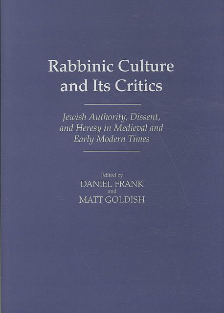 Produktbild: Rabbinic Culture and Its Critics