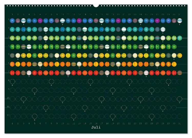 Produktbild: Perlenkalender (Wandkalender 2027 DIN A2 quer), CALVENDO Monatskalender