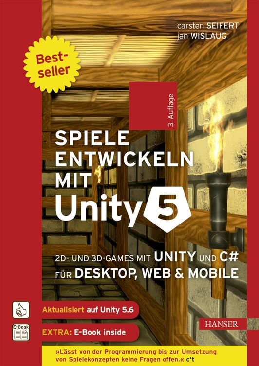Produktbild: Spiele entwickeln mit Unity 5