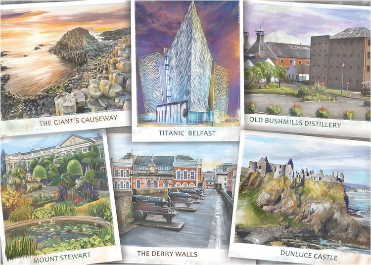 Visit Ireland Puzzle - 1000 Teile Mit Irischen Sehenswürdigkeiten