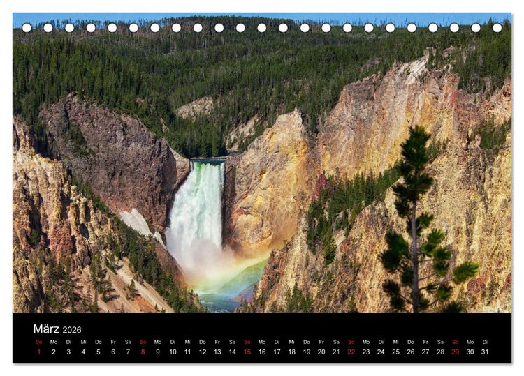 Produktbild: USA Landschaftskalender (Tischkalender 2026 DIN A5 quer), CALVENDO Monatskalender