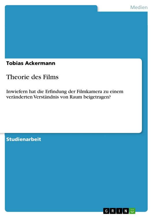 Produktbild: Theorie des Films