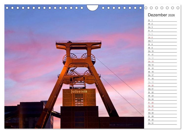 Produktbild: Auf der Route der Industriekultur (Wandkalender 2026 DIN A4 quer), CALVENDO Monatskalender