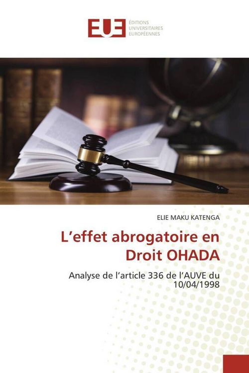 Produktbild: L'effet abrogatoire en Droit OHADA