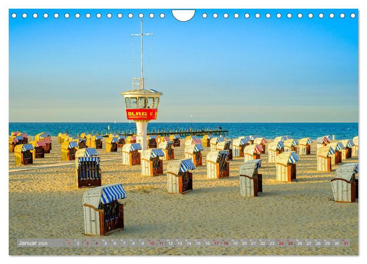 Produktbild: Ein Blick auf L&uuml;beck-Travem&uuml;nde (Wandkalender 2026 DIN A4 quer), CALVENDO Monatskalender