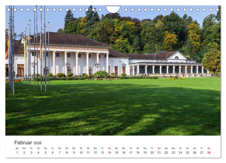 Produktbild: Baden-Baden, Kurstadt am Rande des Schwarzwaldes (Wandkalender 2026 DIN A4 quer), CALVENDO Monatskalender
