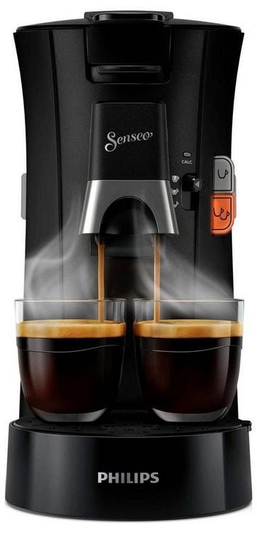 Produktbild: Philips CSA230/69 CSA230/69 Kaffeepadmaschine Schwarz mit Hei&szlig;wasserauslass, One Touch