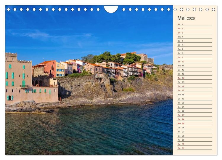 Produktbild: Collioure - Perle der Cote Vermeille (Wandkalender 2026 DIN A4 quer), CALVENDO Monatskalender