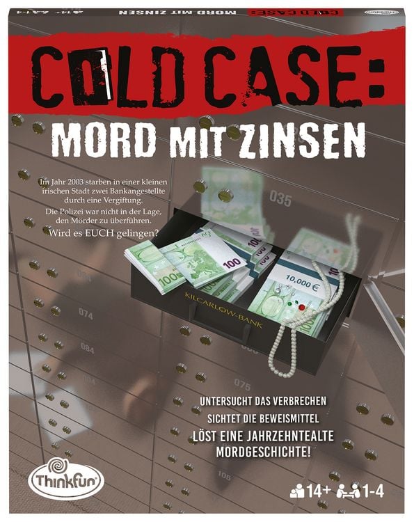 Produktbild: ThinkFun ColdCase: Mord mit Zinsen - Kombinationsspiel ab 14 Jahre