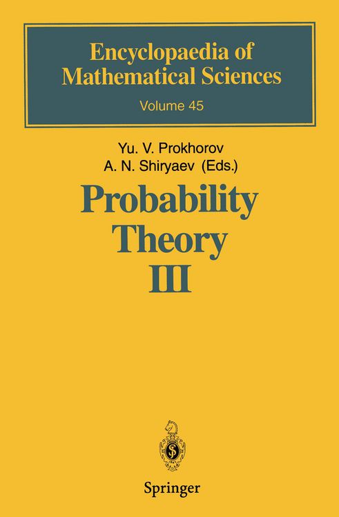 Produktbild: Probability Theory III