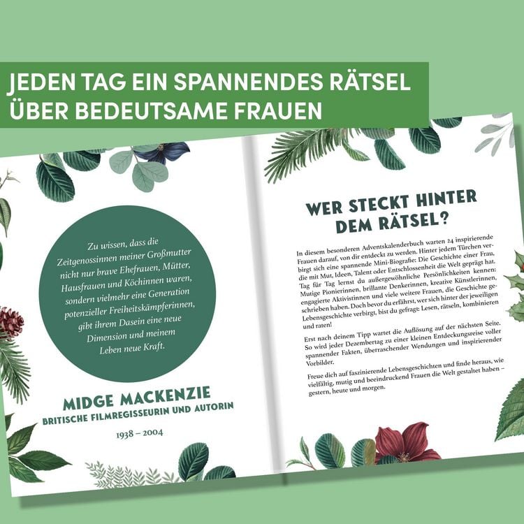 Produktbild: Ber&uuml;hmte Frauen, die Geschichte schrieben. Adventskalenderbuch