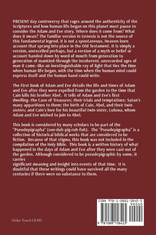 Produktbild: The First Book of Adam and Eve with biblical insights and commentary - 5 of 7 Chapters 53 - 63