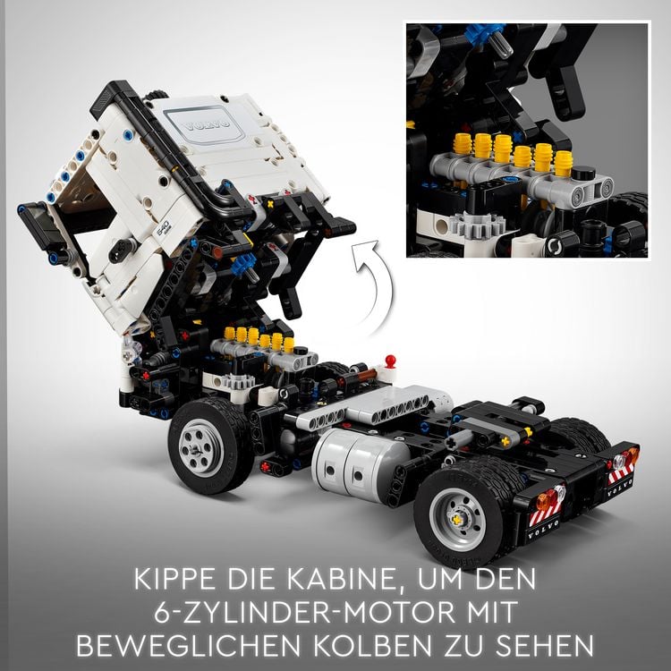 Produktbild: LEGO Technic Volvo FMX LKW mit EC230 Electric Raupenbagger, Bauset 42175