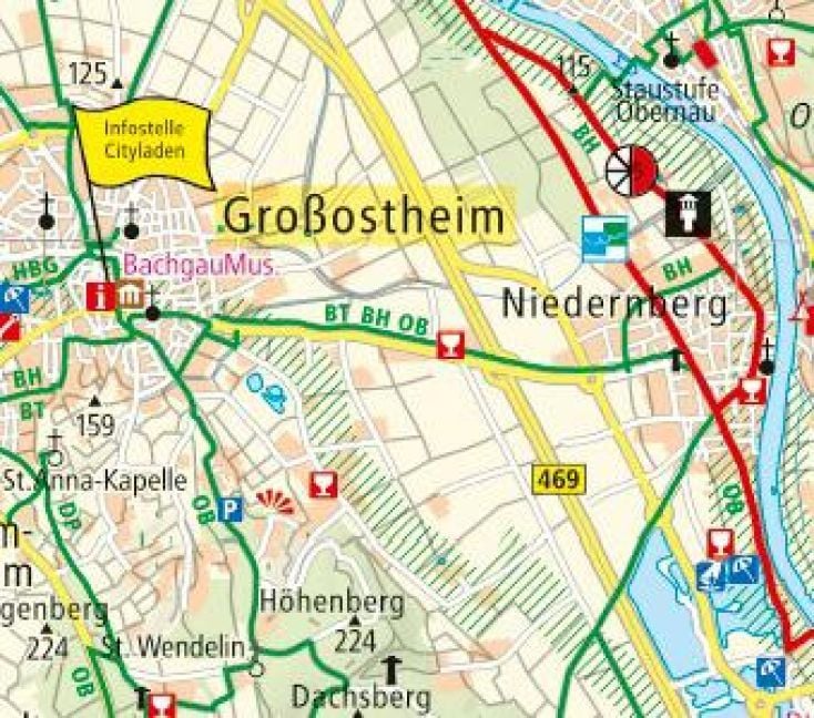 Produktbild: Frankfurt - Main - Spessart, Aschaffenburg - Darmstadt, Wertheim 1:100 000