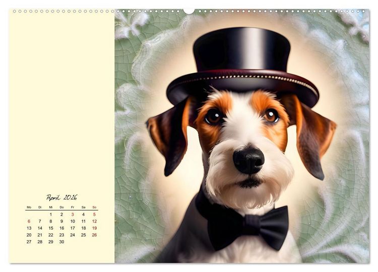 Produktbild: Gut beh&uuml;tete Hunde (Wandkalender 2026 DIN A2 quer), CALVENDO Monatskalender