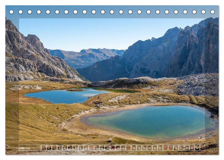 Produktbild: Bergerlebnis Dolomiten (Tischkalender 2026 DIN A5 quer), CALVENDO Monatskalender