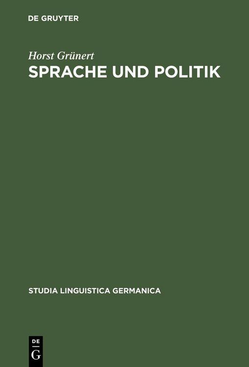 Produktbild: Sprache und Politik
