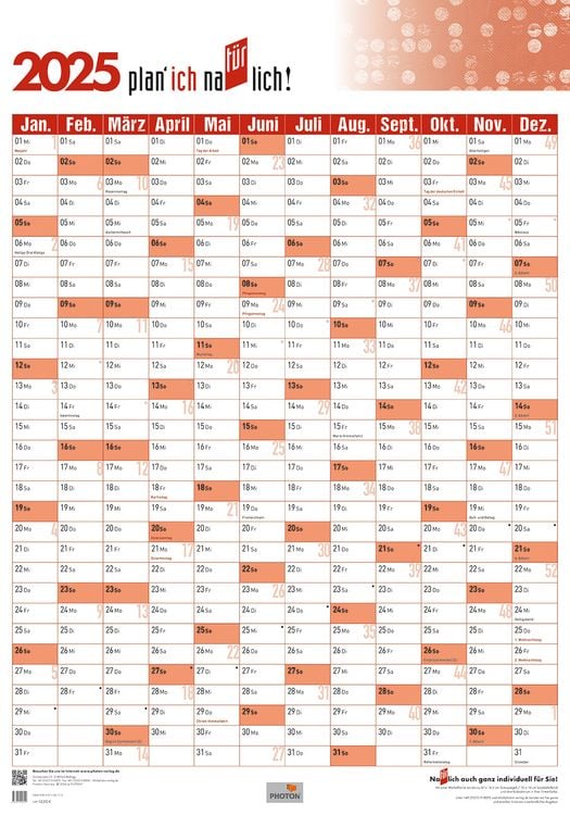 Produktbild: T&uuml;rplaner Kalender 2025