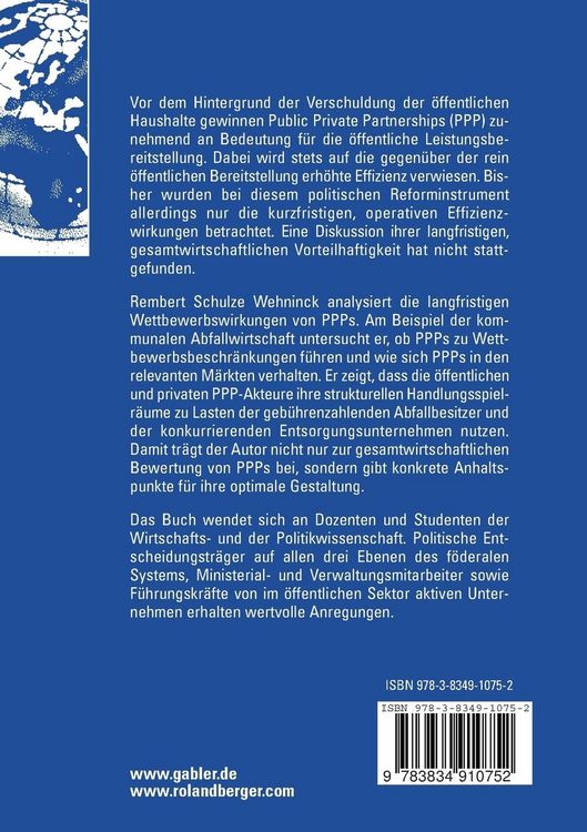 Produktbild: Public Private Partnerships und Wettbewerb
