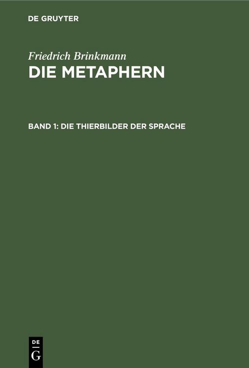 Produktbild: Die Thierbilder der Sprache